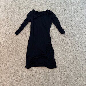 Theory black silk dress (stretches)